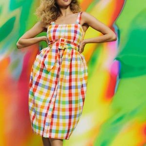 Christopher Rogers x Target Plaid Button Down MIDI Dress